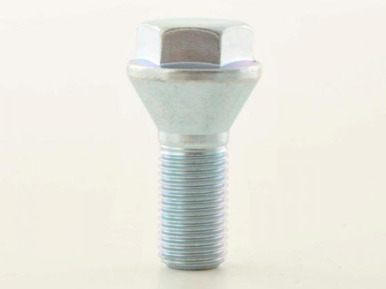 Radschrauben Set (8 Stk.) Kegelbund Kurzkopf Schaftlänge 22mm M12x1,25 silber