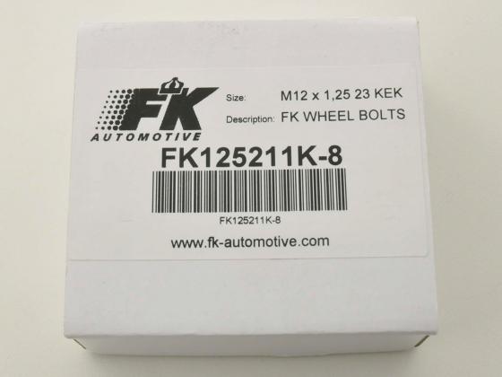 Radschrauben Set (8 Stk.) Kegelbund Kurzkopf Schaftlänge 22mm M12x1,25 silber