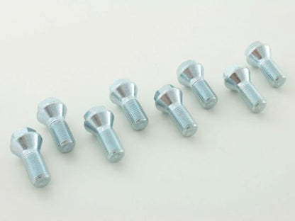 Radschrauben Set (8 Stk.) Schaftlänge 26mm Kegelbund Kurzkopf silber M12x1,5