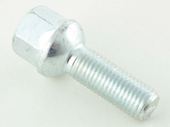 Radschrauben Set (8 Stk.) Schaftlänge 29mm Kugelbund silber M12x1,5