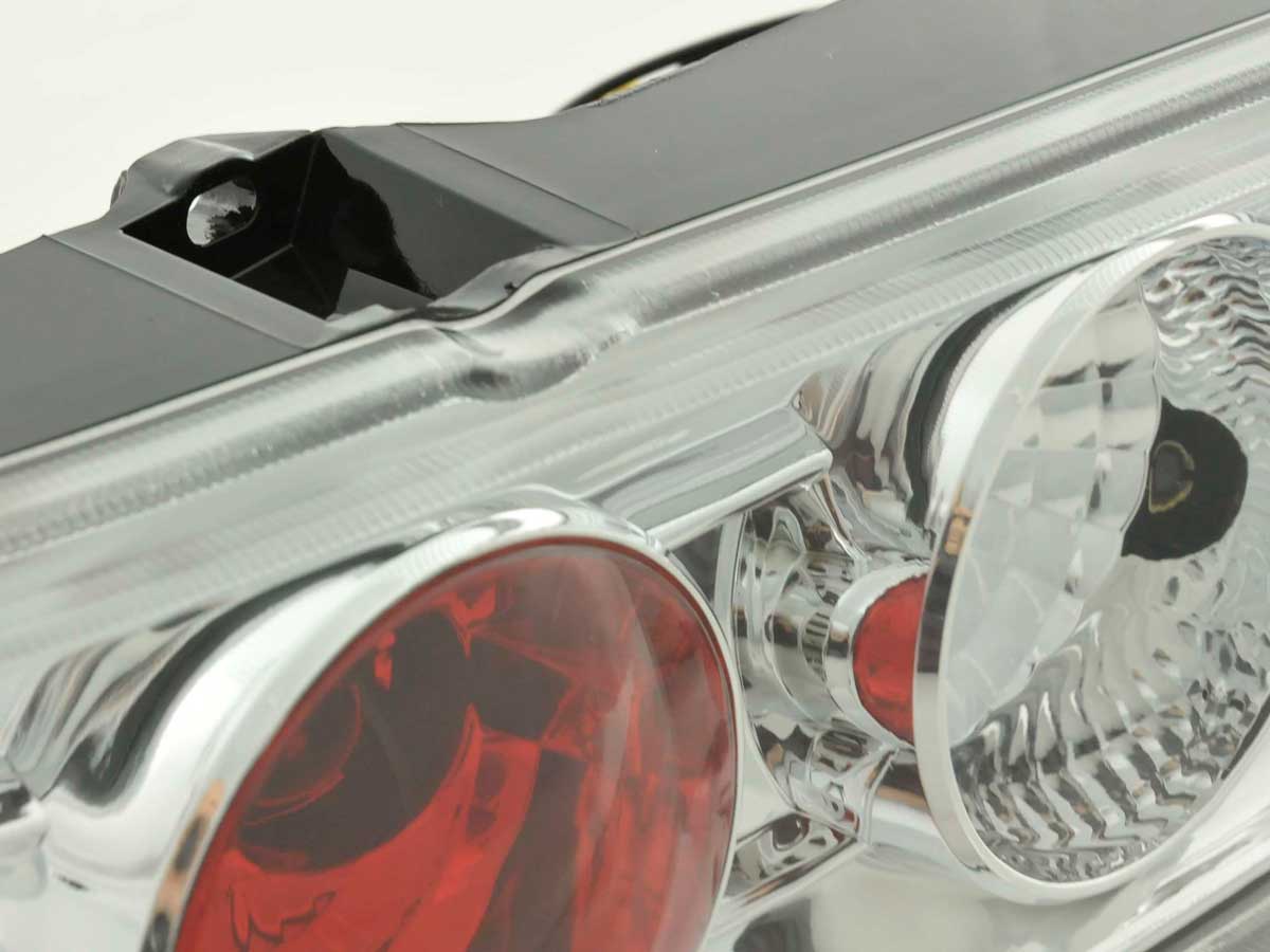 Rückleuchten Set Fiat Seicento Typ 187 Bj. 98-07 chrom