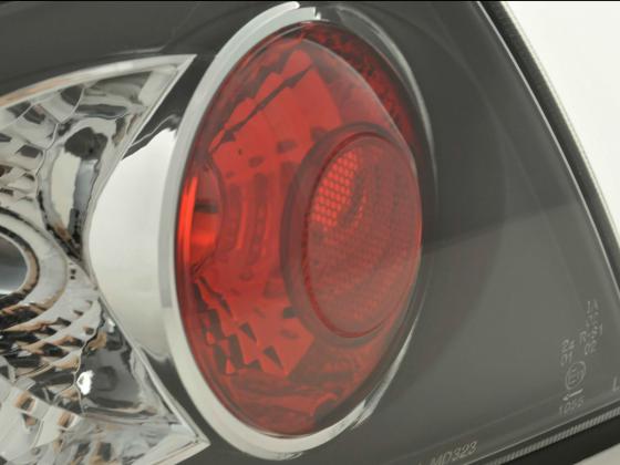 Rückleuchten Set Mazda 323F 3-trg. 4-trg. Typ BG Bj. 89-02 schwarz