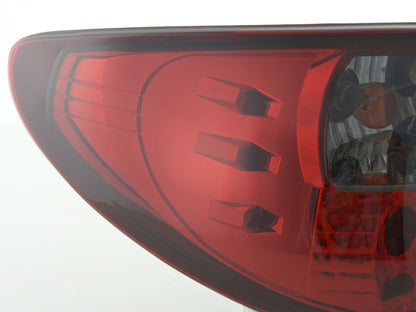 Rückleuchten Set Peugeot 206 Typ 2*** Bj. 98-05 schwarz/rot