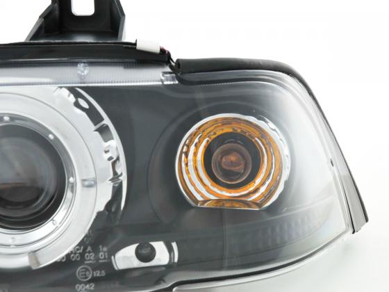 Scheinwerfer Set BMW 3er Coupe Typ E36 Bj. 92-98 schwarz