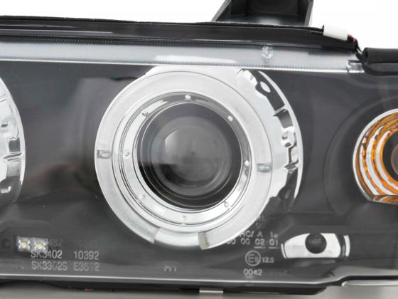 Scheinwerfer Set BMW 3er Coupe Typ E36 Bj. 92-98 schwarz