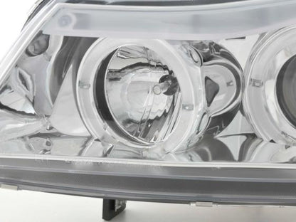 Scheinwerfer Set Angel Eyes BMW 3er E90/E91 Bj. 05-08 chrom