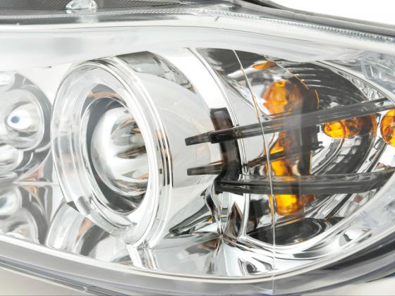 Scheinwerfer Set Angel Eyes BMW 3er E90/E91 Bj. 05-08 chrom