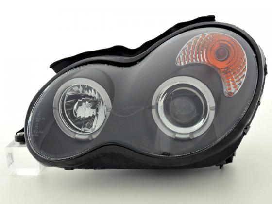 Scheinwerfer Set Mercedes C-Klasse Typ W203 Bj. 00-07 schwarz für Rechtslenker