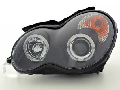 Scheinwerfer Set Mercedes C-Klasse Typ W203 Bj. 00-07 schwarz für Rechtslenker