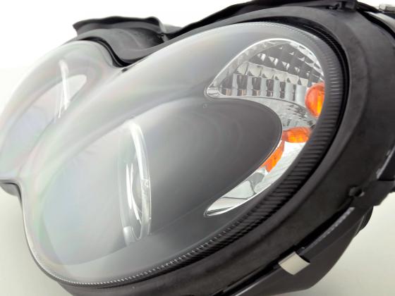 Scheinwerfer Set Mercedes C-Klasse Typ W203 Bj. 00-07 schwarz für Rechtslenker