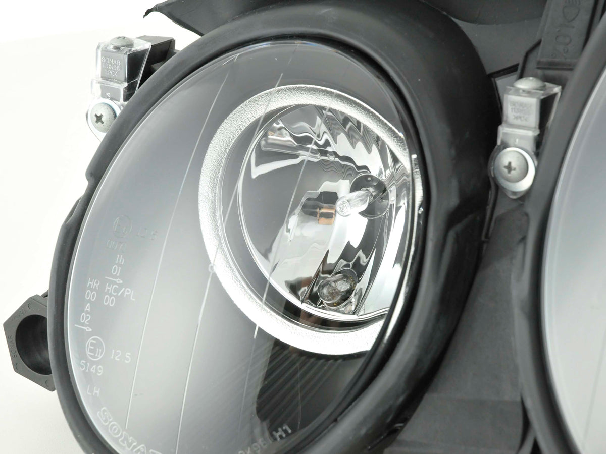 Scheinwerfer Set Mercedes CLK Typ W208 Bj. 98-02 schwarz