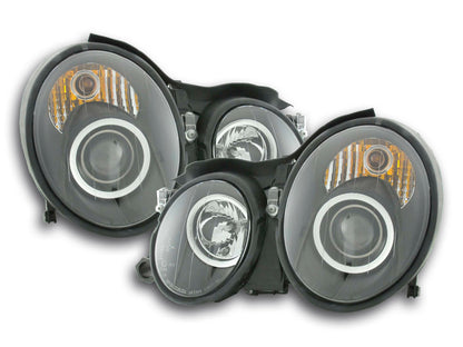 Scheinwerfer Set Mercedes CLK Typ W208 Bj. 98-02 schwarz