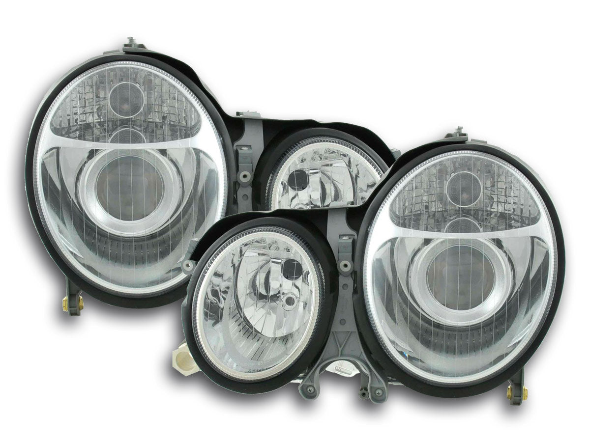 Scheinwerfer Set Mercedes E-Klasse Typ W210 chrom