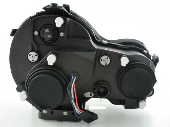 Scheinwerfer Set Mercedes E-Klasse Typ W210 Bj. 99-01 schwarz für Rechtslenker