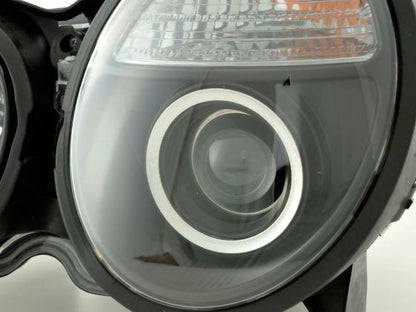 Scheinwerfer Set Mercedes E-Klasse Typ W210 Bj. 99-01 schwarz für Rechtslenker