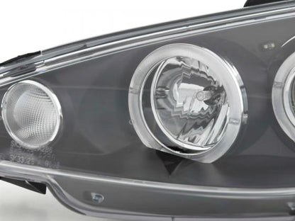 Scheinwerfer Set Angel Eyes Peugeot 206 Bj. 98-03 schwarz