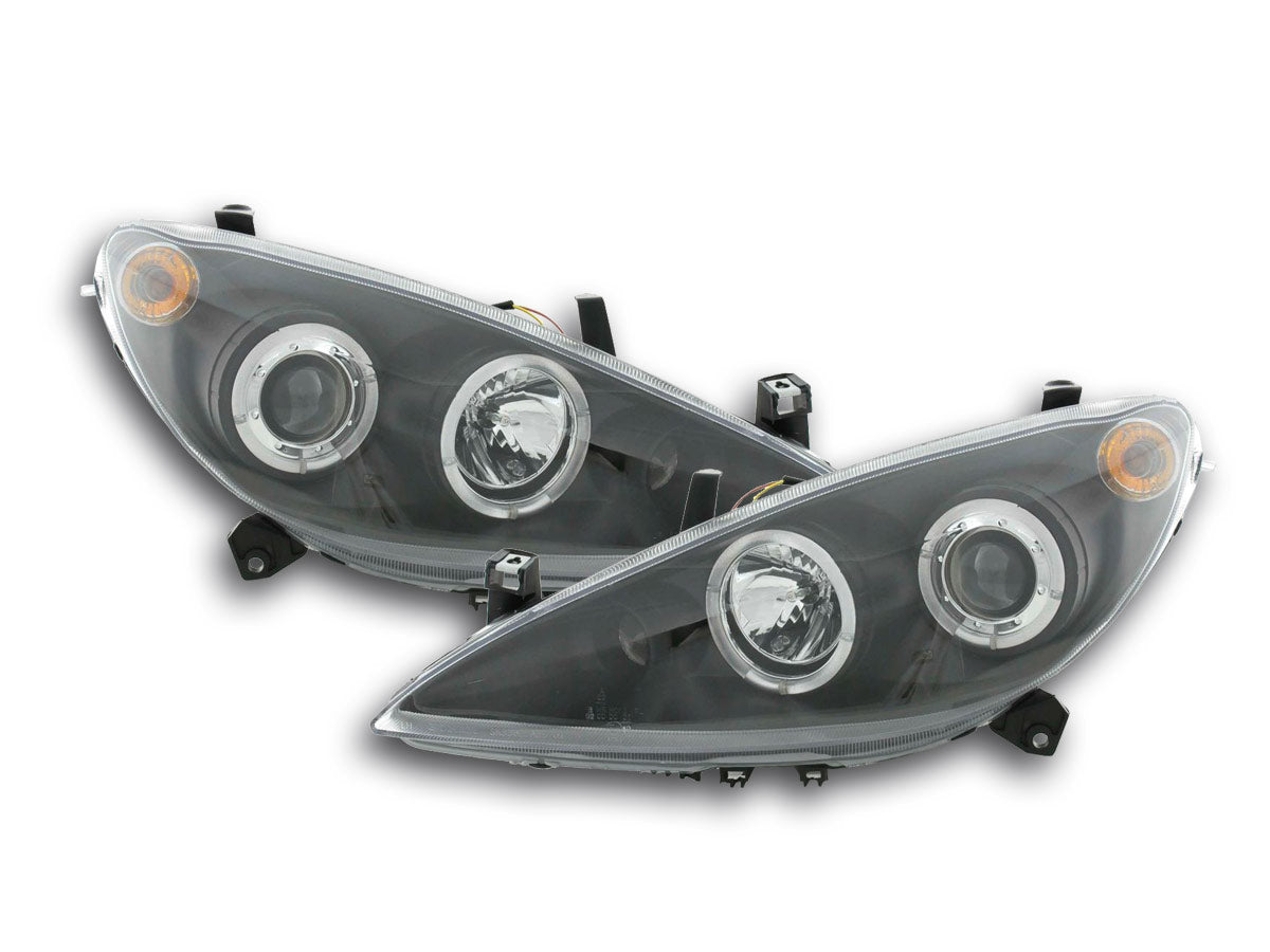 Scheinwerfer Set Peugeot 307 Bj. 01-06 schwarz