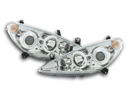 Scheinwerfer Set Peugeot 307 Bj. 01-06 chrom