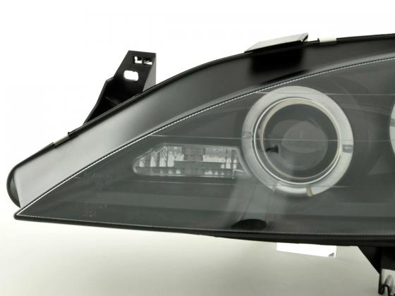 Scheinwerfer Set Renault Megane 1 3/5-trg. Bj. 99-02 schwarz