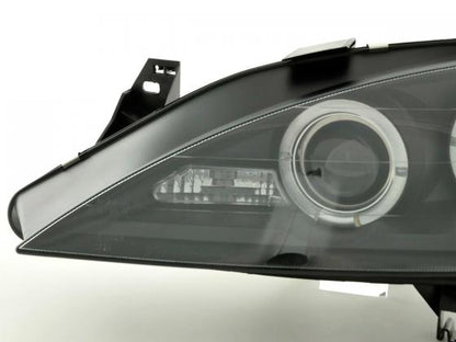 Scheinwerfer Set Renault Megane 1 3/5-trg. Bj. 99-02 schwarz