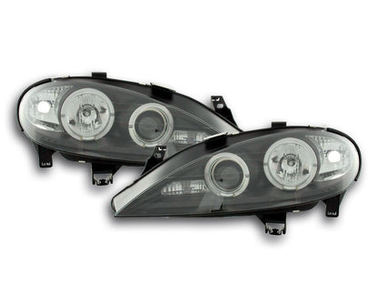 Scheinwerfer Set Renault Megane 1 3/5-trg. Bj. 99-02 schwarz