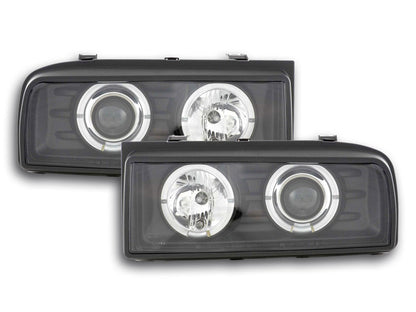 Scheinwerfer Set VW Corrado Typ 53i Bj. 1987-1995 schwarz