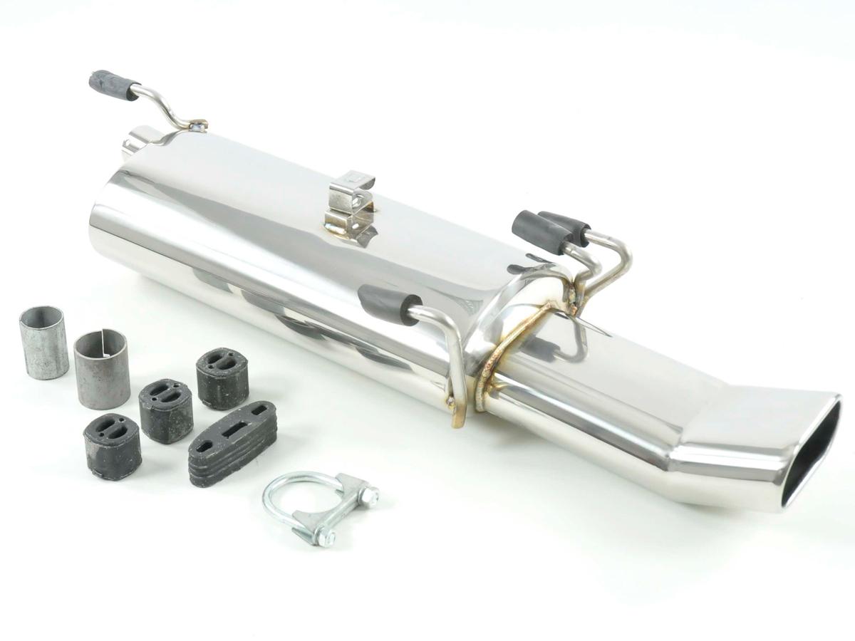 Sportendschalldämpfer Edelstahl Opel Astra F Fließheck Bj. 91-98 70x140 mm DMT