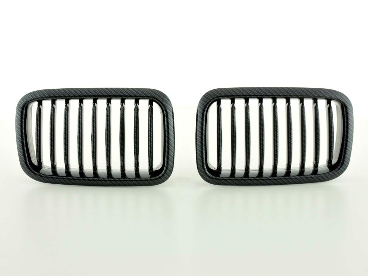 Sportgrill Frontgrill Grill BMW 3er Typ E36 Bj. 91-95 Carbon Look