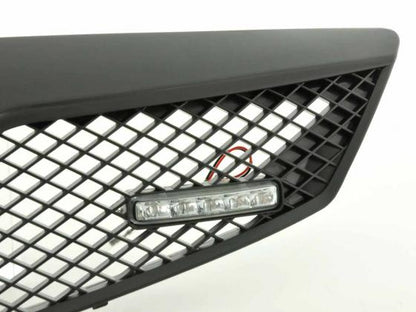 Sportgrill mit Positionslicht Frontgrill Mazda 2 Typ DY Bj. 03-07 schwarz