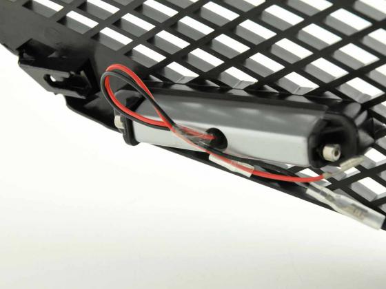 Sportgrill mit Positionslicht Frontgrill Mazda 2 Typ DY Bj. 03-07 schwarz