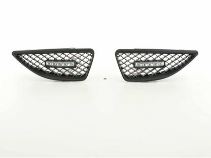 Sportgrill mit Positionslicht Frontgrill Renault Megane Bj. 99-02 schwarz