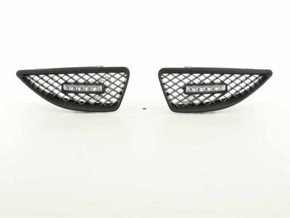 Sportgrill mit Positionslicht Frontgrill Renault Megane Bj. 99-02 schwarz