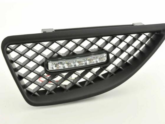 Sportgrill mit Positionslicht Frontgrill Renault Megane Bj. 99-02 schwarz