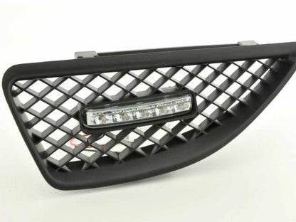 Sportgrill mit Positionslicht Frontgrill Renault Megane Bj. 99-02 schwarz