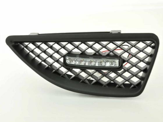 Sportgrill mit Positionslicht Frontgrill Renault Megane Bj. 99-02 schwarz