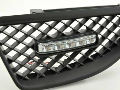 Sportgrill mit Positionslicht Frontgrill Renault Megane Bj. 99-02 schwarz