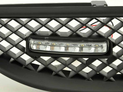 Sportgrill mit Positionslicht Frontgrill Renault Megane Bj. 99-02 schwarz