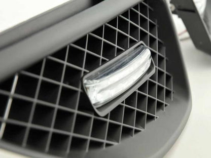 Sportgrill mit Positionslicht Frontgrill Renault Megane Bj. 99-02 schwarz