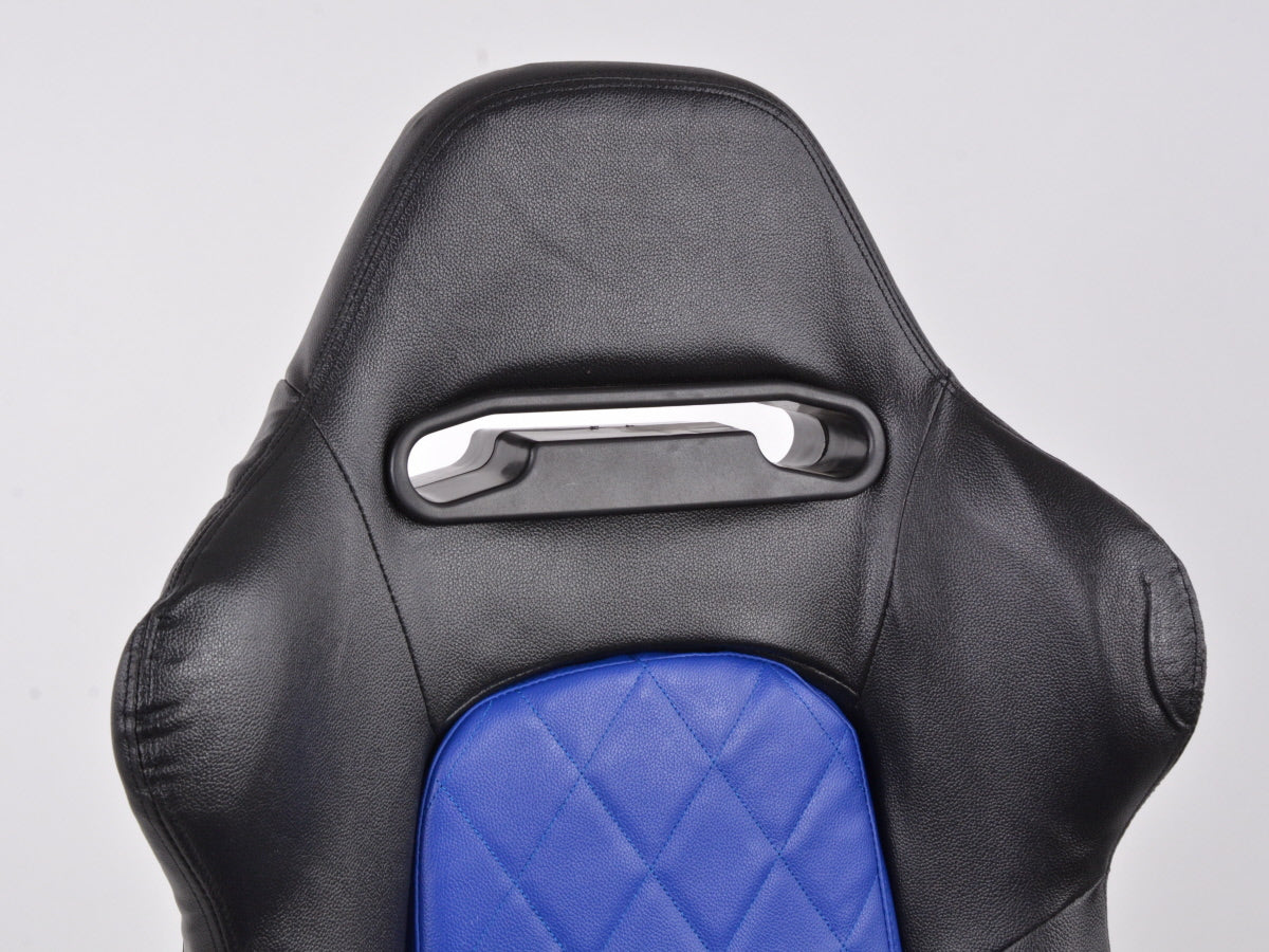 FK Sportsitz Bürodrehstuhl Detroit schwarz/blau Chefsessel Drehstuhl Bürostuhl