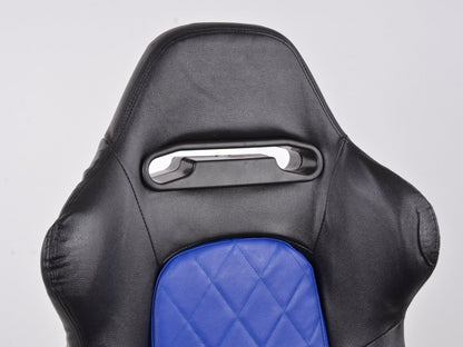 FK Sportsitz Bürodrehstuhl Detroit schwarz/blau Chefsessel Drehstuhl Bürostuhl