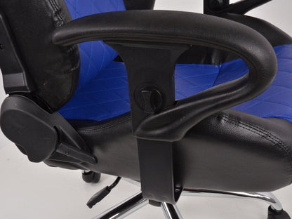 FK Sportsitz Bürodrehstuhl Detroit schwarz/blau Chefsessel Drehstuhl Bürostuhl