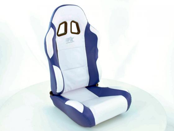 Sportsitz Set gebraucht Miami Kunstleder weiß/blau