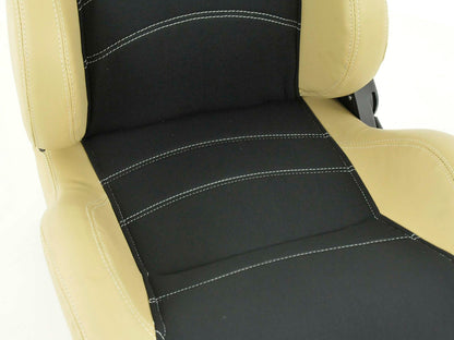 Sportsitz Set gebraucht Vancouver schwarz/beige mit Laufschienen
