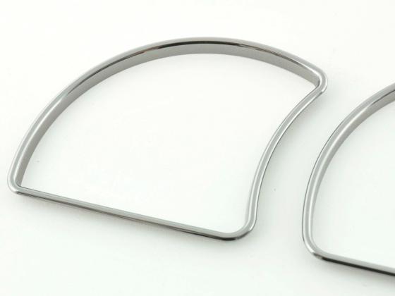 Tachoring Set Opel Astra F Bj. 1991-1998 Tacho Ring Chromringe schwarzchrom