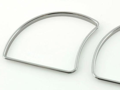 Tachoring Set Opel Astra F Bj. 1991-1998 Tacho Ring Chromringe schwarzchrom