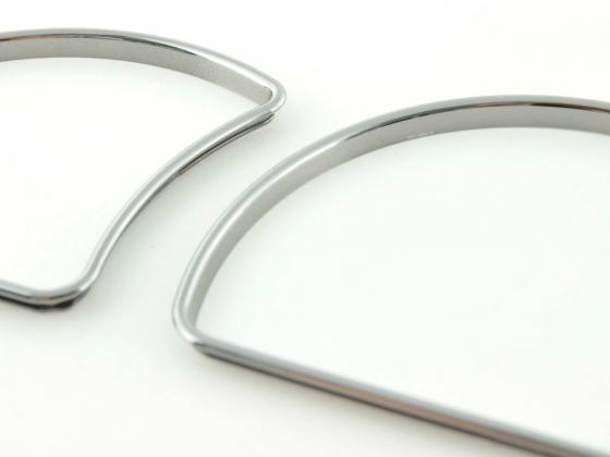 Tachoring Set Opel Astra F Bj. 1991-1998 Tacho Ring Chromringe schwarzchrom