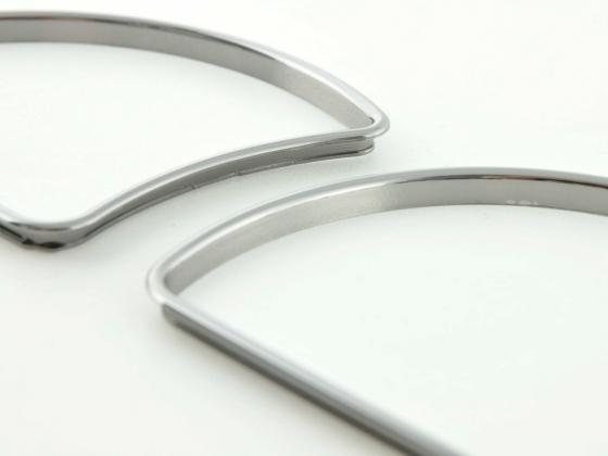 Tachoring Set Opel Astra F Bj. 1991-1998 Tacho Ring Chromringe schwarzchrom
