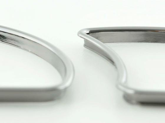 Tachoring Set Opel Astra F Bj. 1991-1998 Tacho Ring Chromringe schwarzchrom