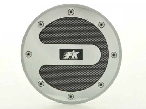 Tankdeckelblende Fuel Cap Alu Look M2 Ø120 Abdeckung Tankdeckel