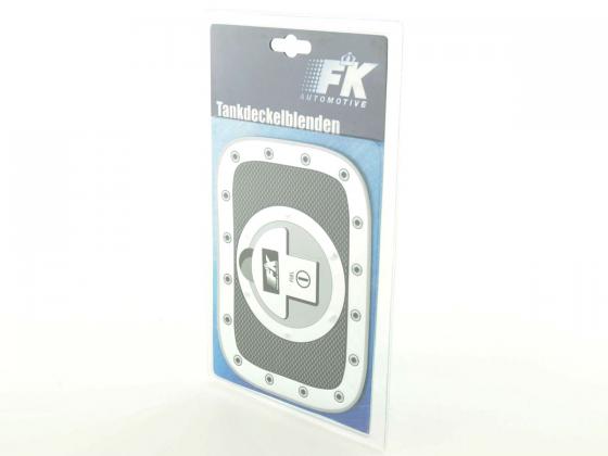 Tankdeckelblende Fuel Cap Alu Look 180x131 Abdeckung Tankdeckel